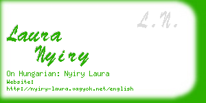 laura nyiry business card